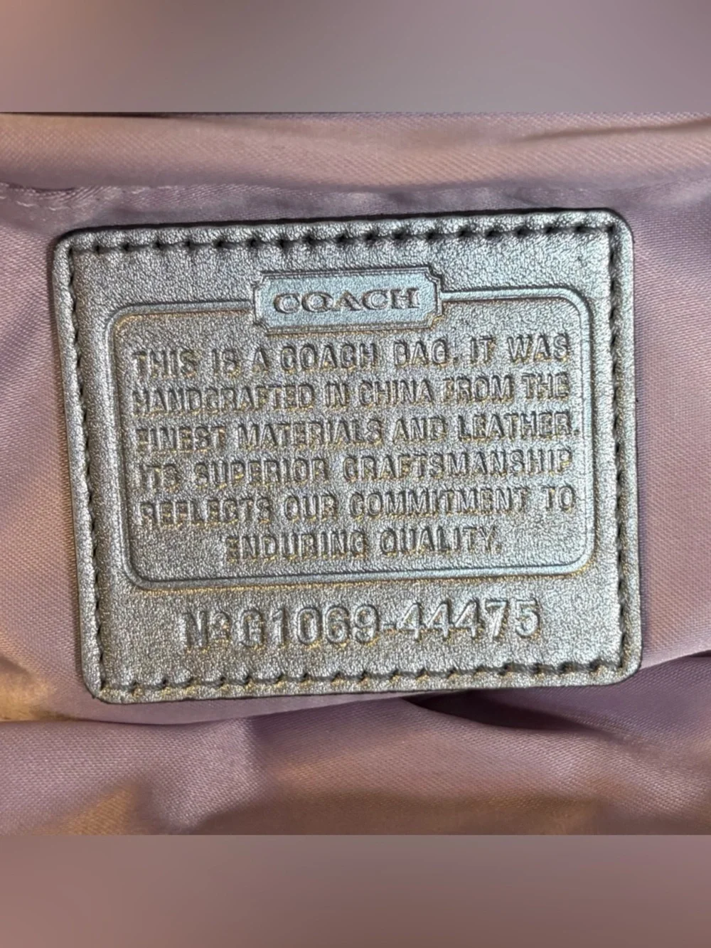 Coach Julia Silver Sequin Kiss-lock Clutch Limited Edition 44475